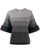 Fendi Gradient Knitted Jumper - Grey