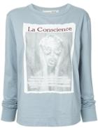 Tu Es Mon Trésor Le Conscience Long Sleeve T-shirt - Blue