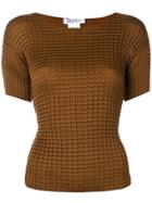 Max Mara Textured T-shirt - Brown