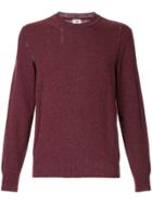 Kent & Curwen Ripped Trim Jumper - Pink & Purple