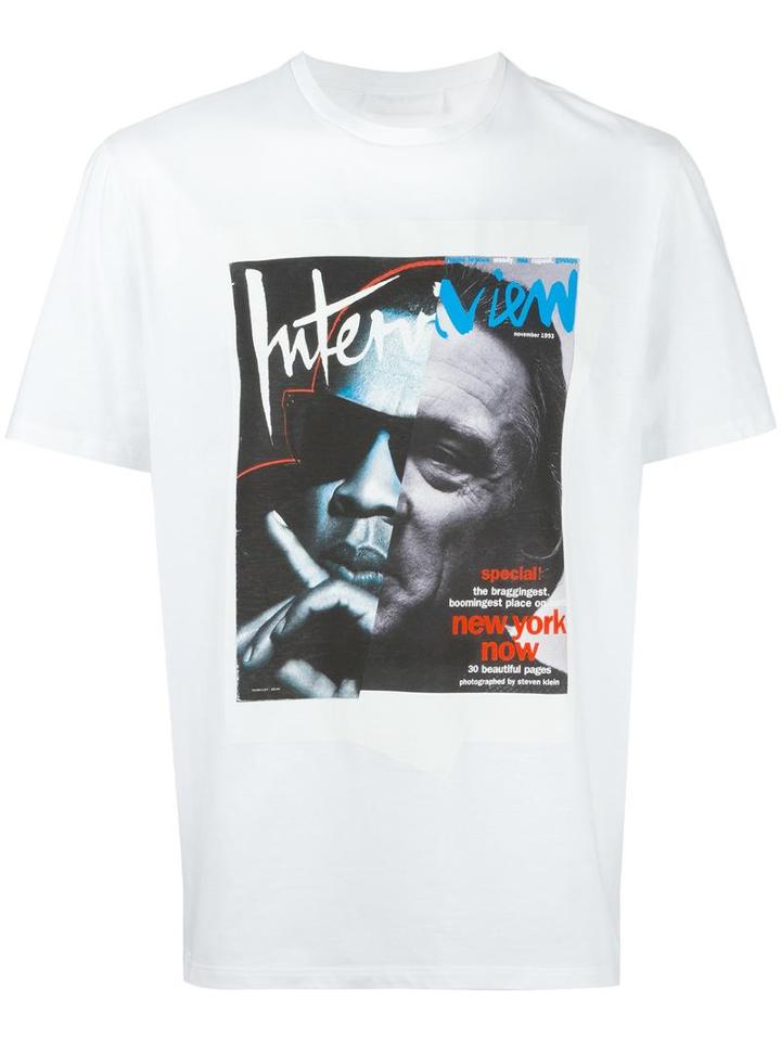 Neil Barrett Jay De Niro T-shirt, Men's, Size: Xl, White, Cotton