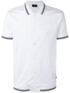 Armani Jeans Stripe-detail Polo Shirt, Men's, Size: Xl, White, Cotton