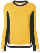 Chinti & Parker Contrasting Panels Jumper - Yellow
