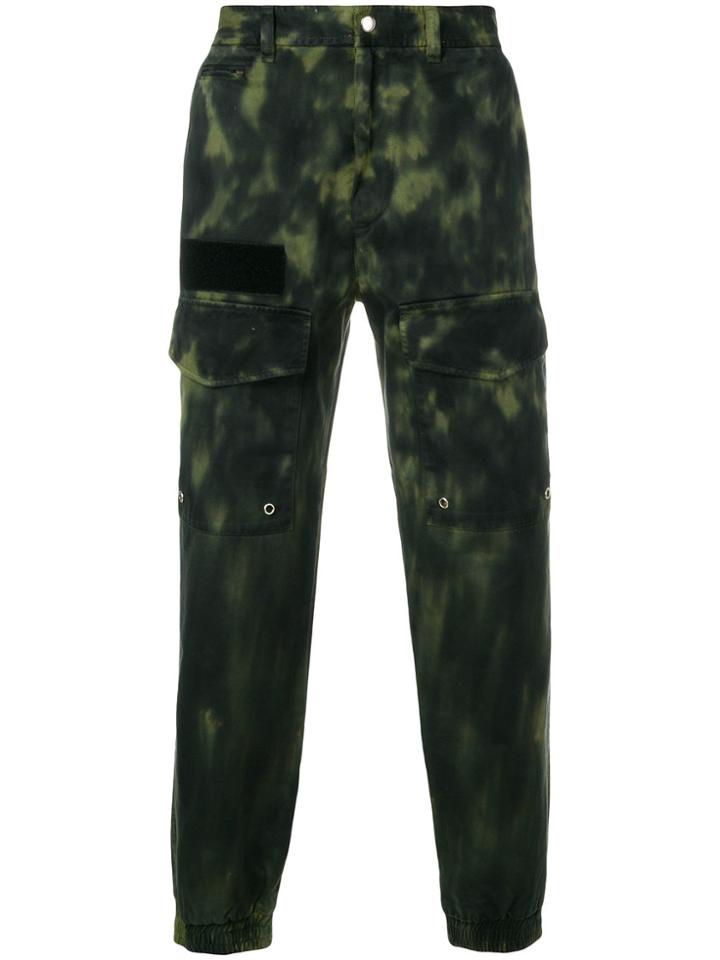 Diesel Tie Dye Cargo Trousers - Green