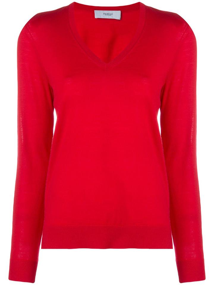 Pringle Of Scotland Classic V-neck Jumper - Red