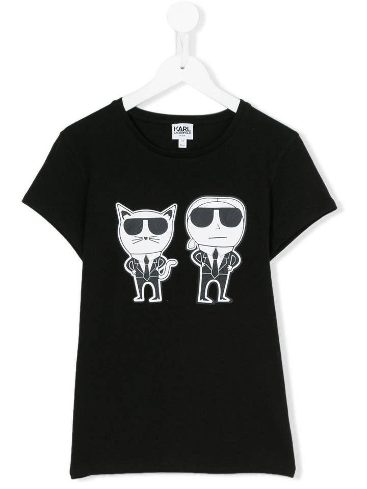 Karl Lagerfeld Kids Choupette T-shirt, Girl's, Size: 14 Yrs, Black