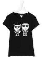 Karl Lagerfeld Kids Choupette T-shirt, Girl's, Size: 14 Yrs, Black