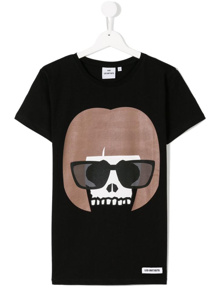 Les (art)ists Kids Skull Anna T-shirt - Black