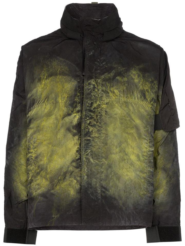 Nemen Acid Print Windbreaker Jacket - Black