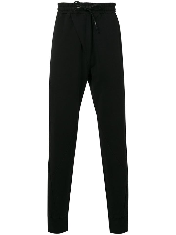 Manuel Marte - Drop-crotch Joggers - Men - Cotton/spandex/elastane - M, Black, Cotton/spandex/elastane