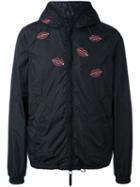 Duvetica - Jimi Roos X Duvetica Kiss Embroidery Kway Jacket - Men - Feather Down/polyamide/polyurethane - 50, Black, Feather Down/polyamide/polyurethane