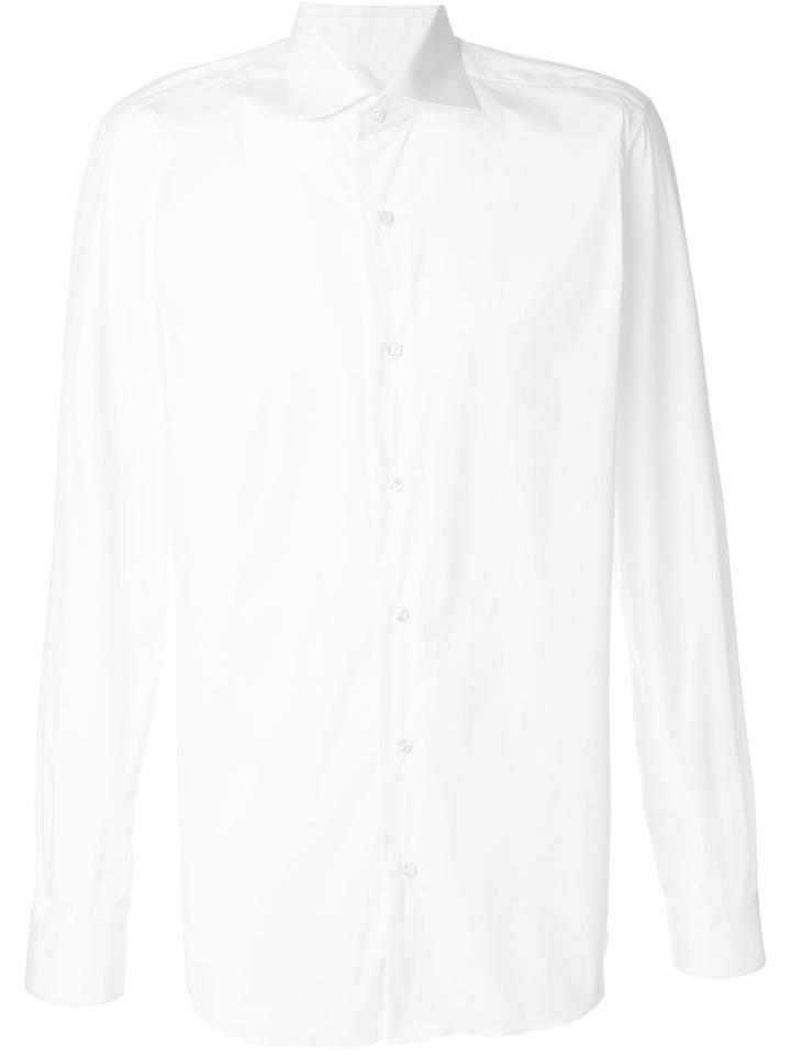 Barba Classic Fitted Shirt - White