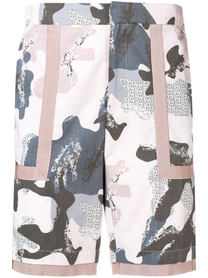 Letasca Printed Shorts - Pink & Purple