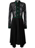 Ainea Lace Trim Dress, Women's, Size: 40, Black, Cotton/polyamide/viscose
