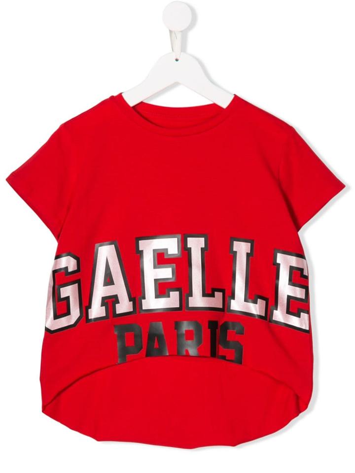 Gaelle Paris Kids Teen Logo T-shirt - Red