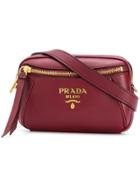Prada Logo Bum Bag - Red