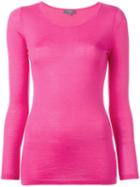 N.peal Superfine Round Neck Jumper, Women's, Size: Xl, Pink/purple, Cashmere