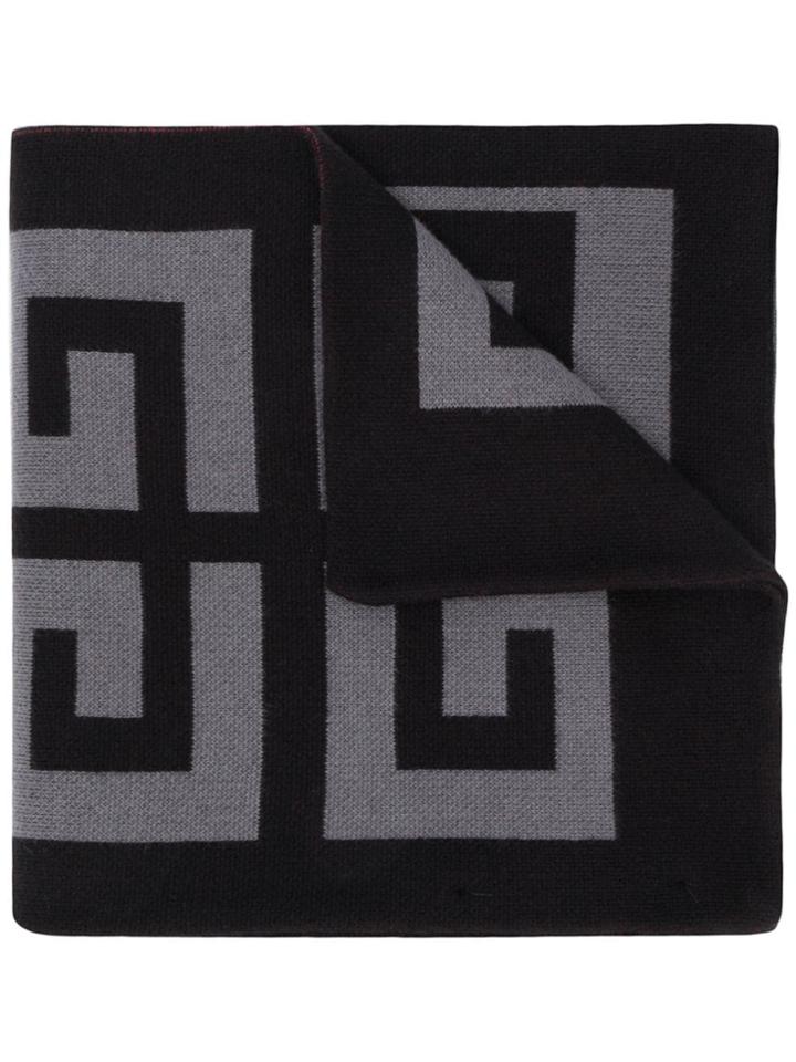Givenchy Logo Scarf - Grey