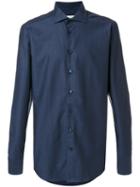 Etro - Micro Print Shirt - Men - Cotton - 42, Blue, Cotton