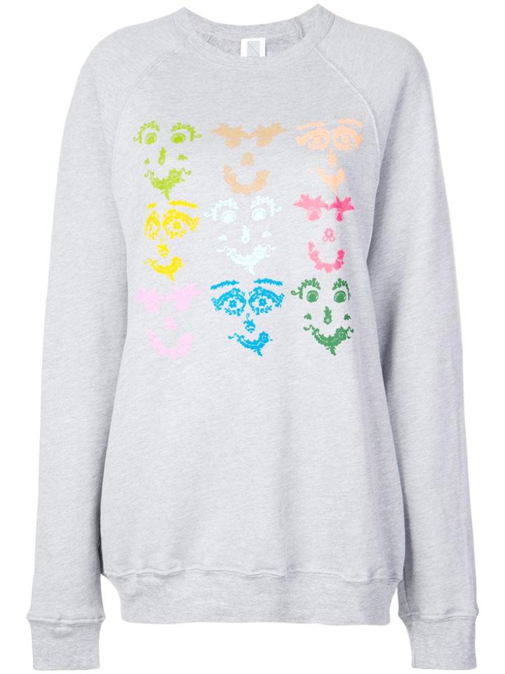 Rosie Assoulin Graphic Print Sweatshirt - Grey