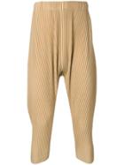 Homme Plissé Issey Miyake Drop-crotch Pleated Trousers - Neutrals