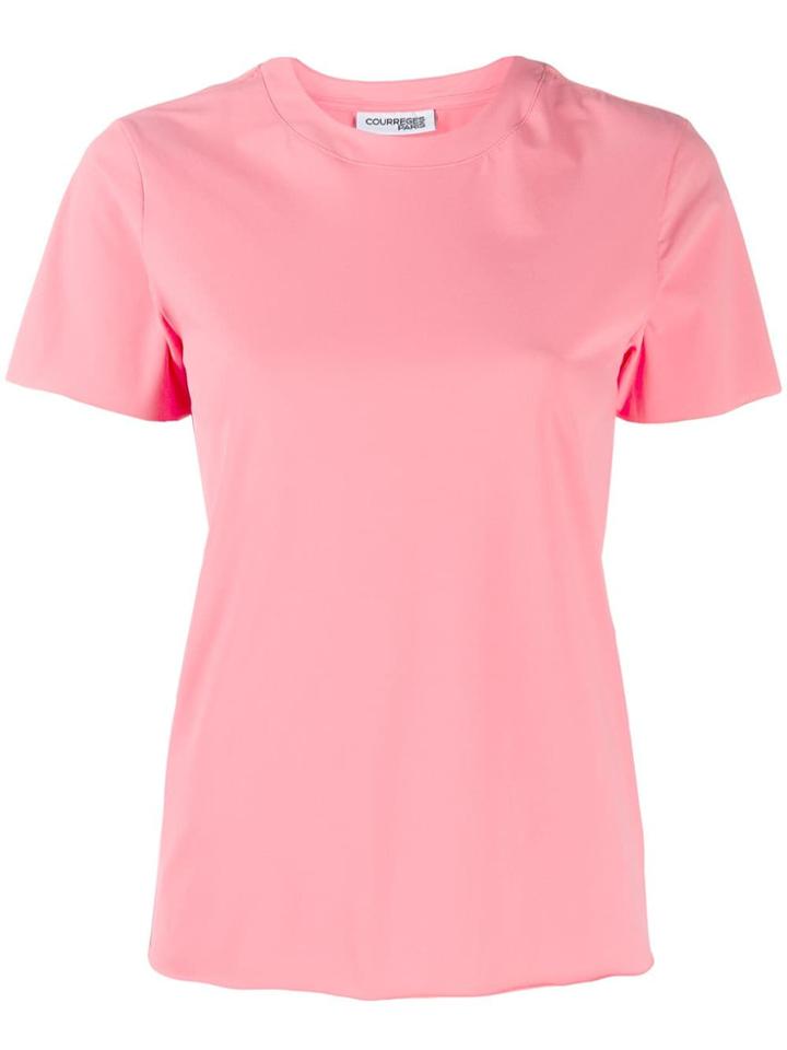 Courrèges Crew Neck T-shirt - Pink