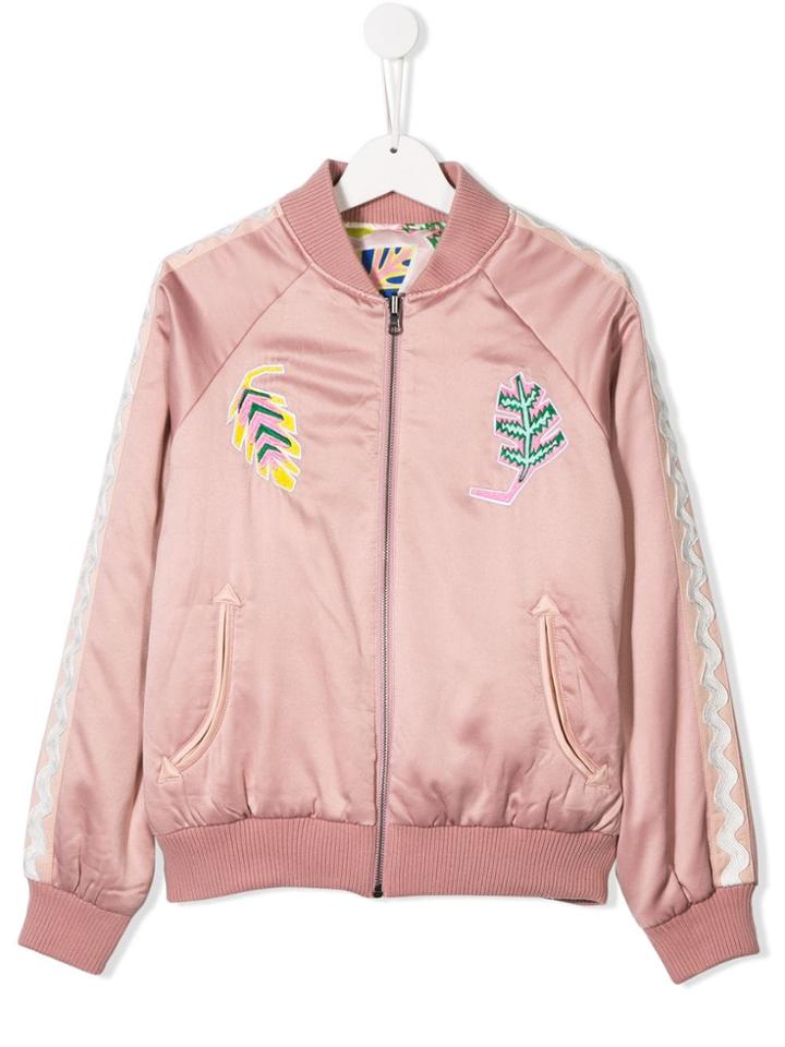 Stella Mccartney Kids Teen Palm Leaf Reversible Jacket - Pink