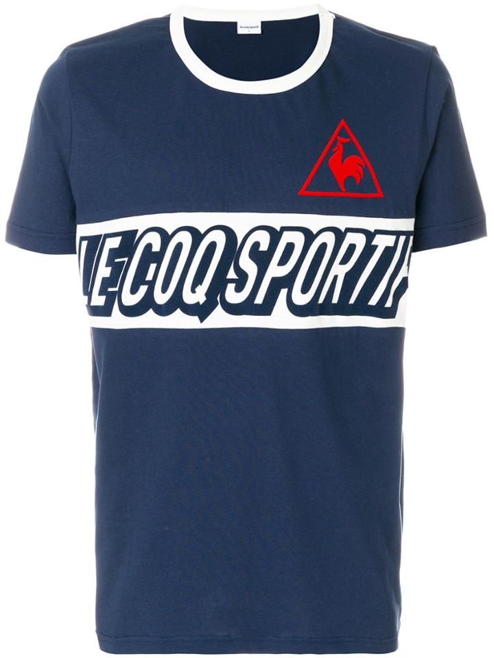 Le Coq Sportif Logo Print T-shirt - Blue