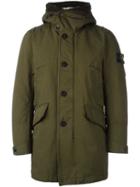 Stone Island Padded Coat, Men's, Size: Large, Green, Polyester/polyamide/feather Down