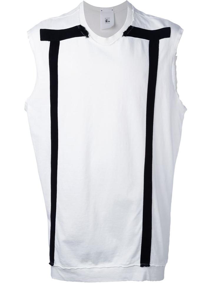 Lost & Found Ria Dunn Sleeveless Sweatshirt, Men's, Size: Large, White, Cotton