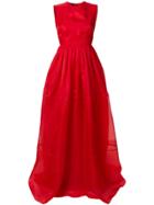 Rochas Flared Floor Length Gown