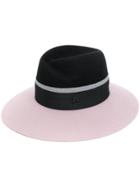 Maison Michel Two-tone Virginie Hat - Black