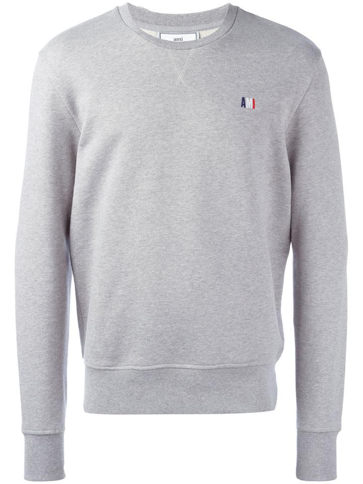 Ami Alexandre Mattiussi - Small Ami Sweatshirt - Men - Cotton - M, Grey, Cotton