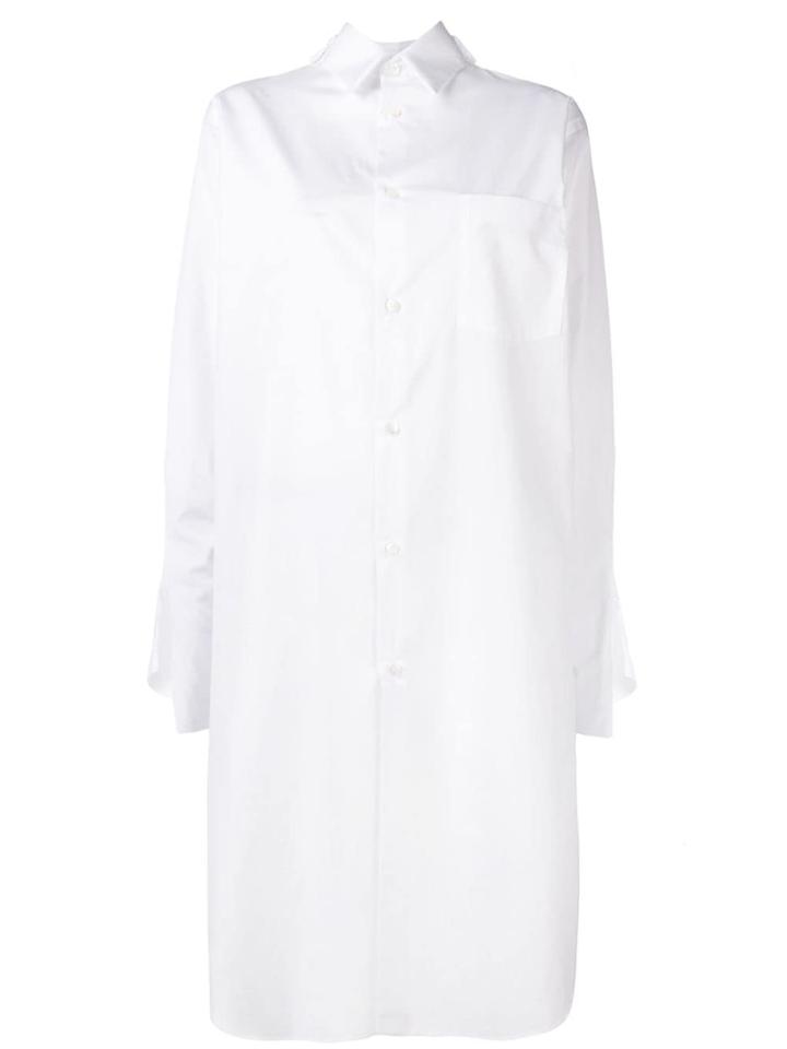 Comme Des Garçons Longline Shirt - White