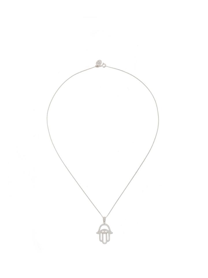 V Jewellery Hamsa Pendant Necklace - Metallic