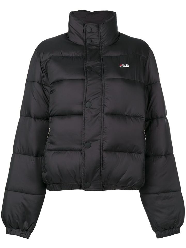 Fila Logo Puffer Jacket - Black
