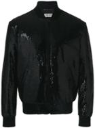 Saint Laurent - Sequin Embroidered Bomber Jacket - Men - Silk/cotton/polyester - 46, Black, Silk/cotton/polyester