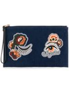 See By Chloé Embroidered Patch Clutch - Blue