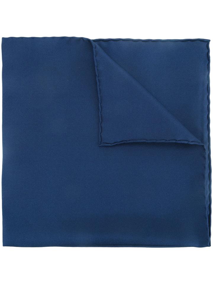Cerruti 1881 Square Scarf, Men's, Blue, Silk