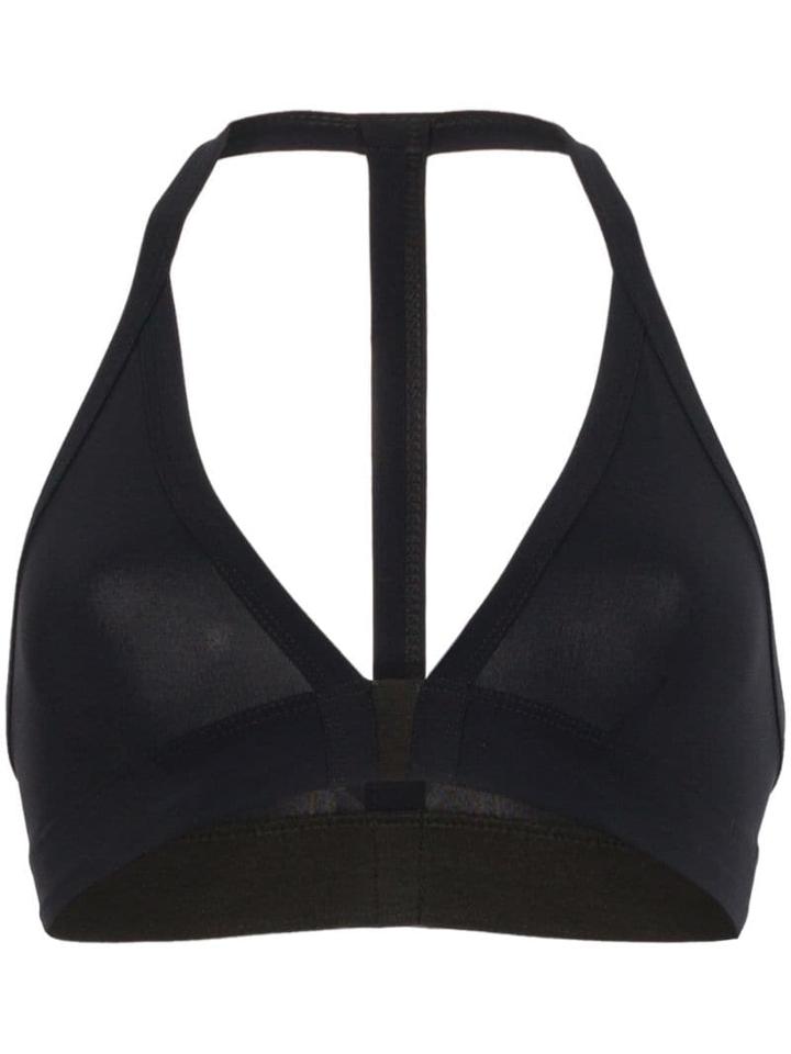 Rick Owens V-neck Halterneck Bikini Style Top - Black