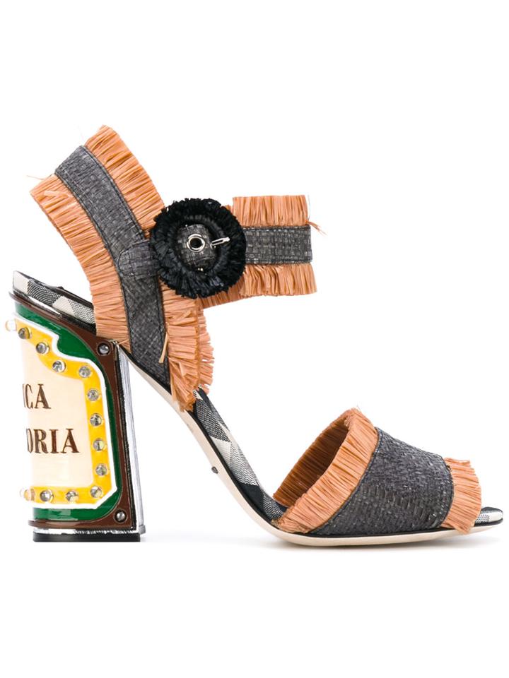 Dolce & Gabbana Keira Sandals With Bright Leds - Grey