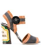 Dolce & Gabbana Keira Sandals With Bright Leds - Grey