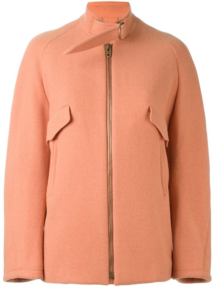 Chloé Boxy Jacket, Women's, Size: 34, Yellow/orange, Cotton/polyamide/viscose/virgin Wool