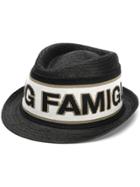 Dolce & Gabbana Knit Detail Hat - Black
