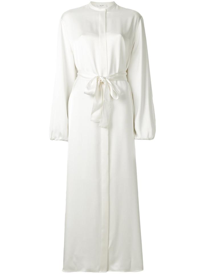 The Row Norah Belted Dress - White