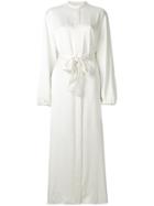 The Row Norah Belted Dress - White
