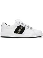Balmain Zip Detal Low-top Sneakers - White