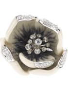 Madame 18kt White Gold And Diamond Tulip Ring