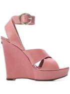 Yves Saint Laurent Pre-owned 2000's Wedge Sandals - Pink