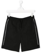 Dkny Kids Teen Side Mesh Panels Track Shorts - Black
